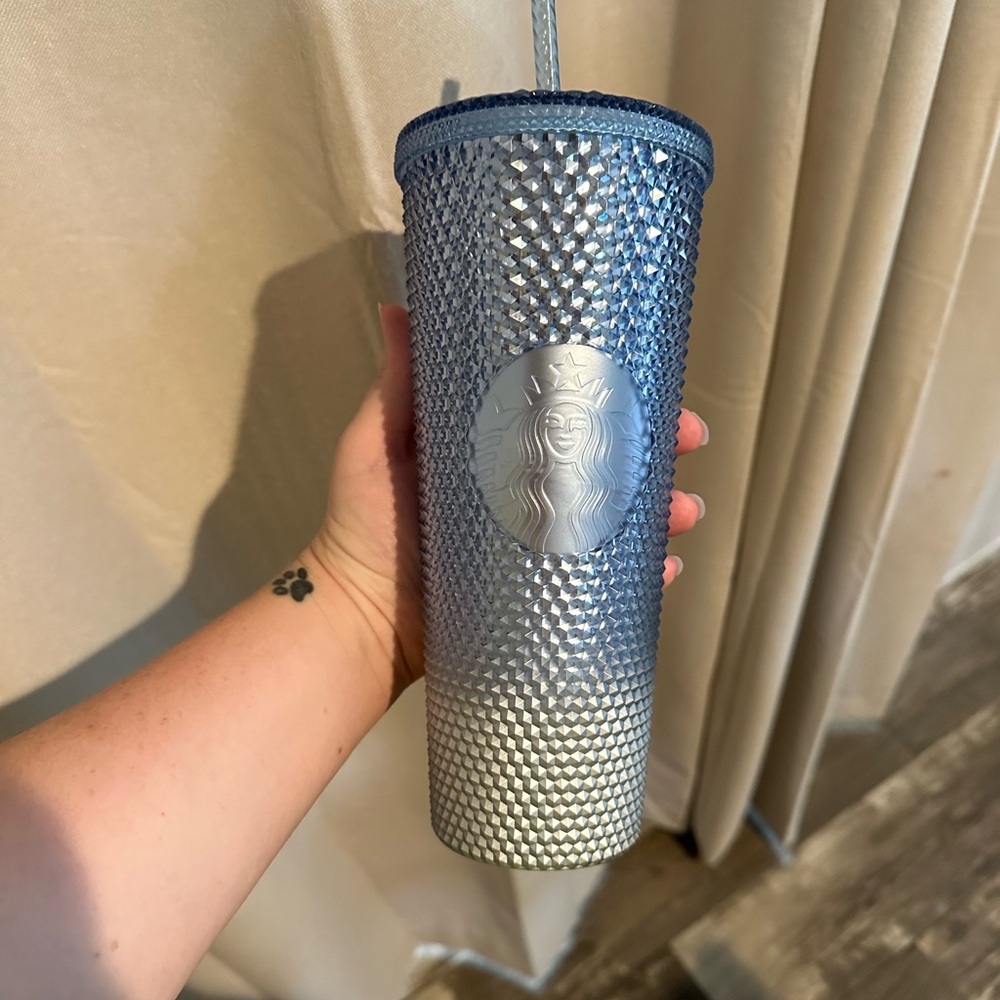 2023 ice blue studded Starbucks tumbler